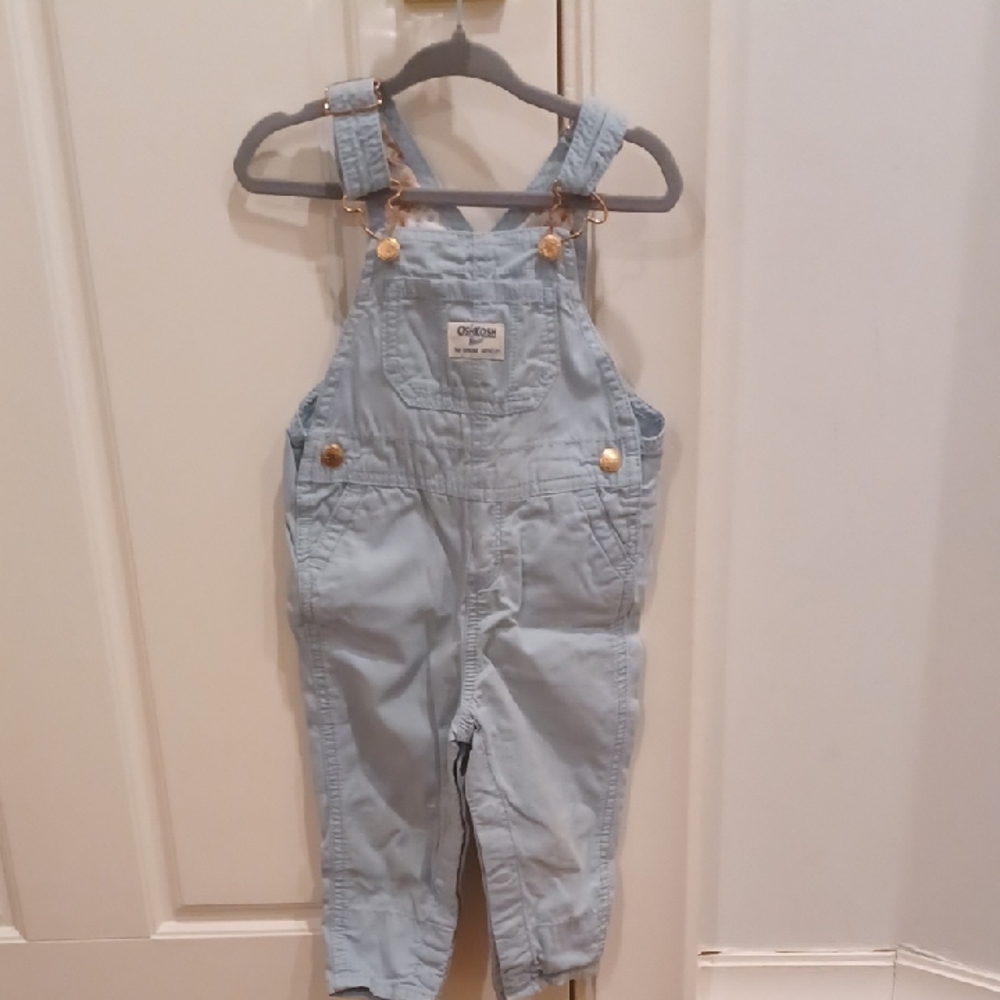 OshKosh B'gosh Baby Overalls, Toddler Dungarees, Light Blue, 18m, Uni